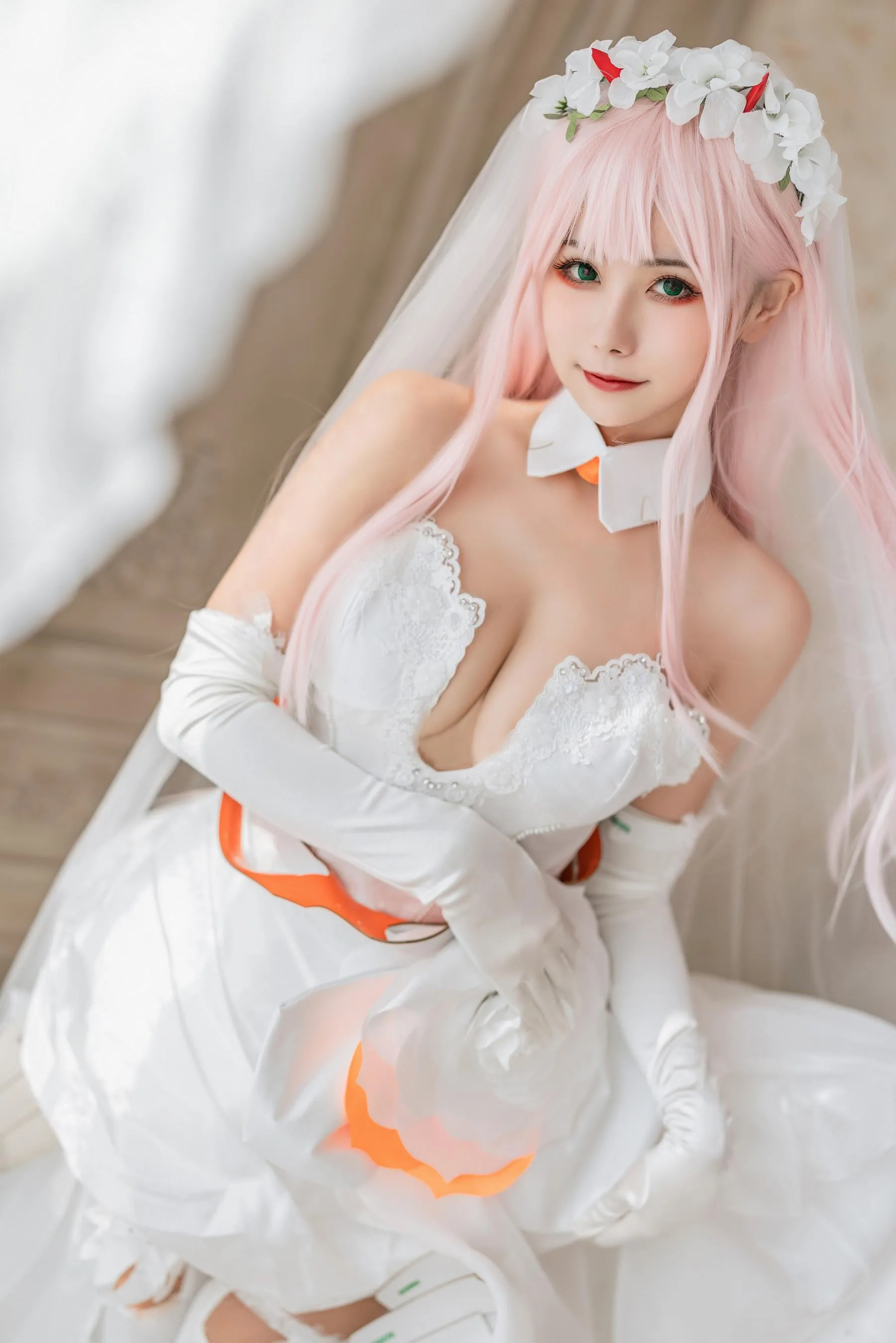 Momoko葵葵 – NO.36 DARLING in the FRANXX 02 泳装 兔女郎花嫁 [61P]插图2